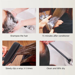 500°F Plasma Ionic Hair Straightener Wide Plate Flat Iron