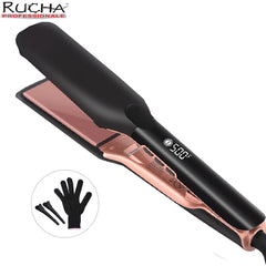 500°F Plasma Ionic Hair Straightener Wide Plate Flat Iron