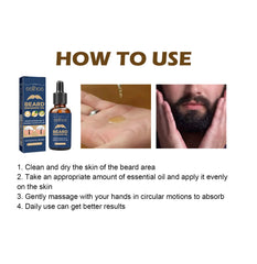 Organic Beard Growth Oil Hydrating Grooming Essence