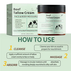 Beef Tallow Honey Hydrating Moisturizer Cream