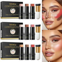 4PCS Contour Stick Highlighter Blush & Bronzer Makeup Set