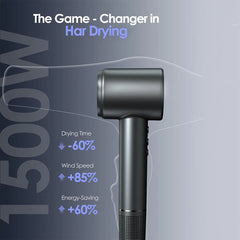 High Speed Ionic Hair Dryer 1600W Low Noise Blow Dryer