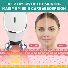 Microcurrent Facial Roller Anti-Aging Skin Tightening Device