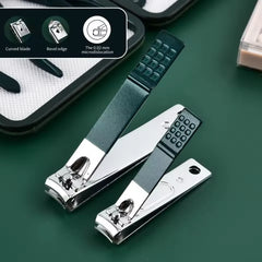 Professional Stainless Steel Nail Care Kit with Travel Case