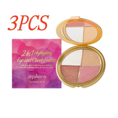 4 In 1 Blush Highlighter Contour Makeup Palette
