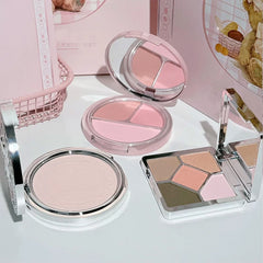 7PC Matte Lip Makeup Gift Set with Eyeshadow & Blush