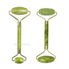 Natural Jade Roller & Gua Sha Facial Massage Set