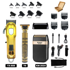 Professional T9 Metal Beard & Hair Trimmer Machine