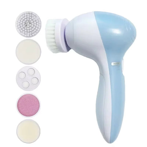 5 In 1 Electric Facial Cleansing Brush Spa Massager