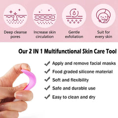 30 Pack Silicone Facial Cleansing & Exfoliating Brush Set