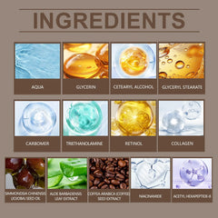 Retinol Cream for Men Hydrating Firming Face Moisturizer