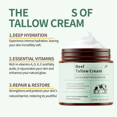 Beef Tallow Honey Hydrating Moisturizer Cream
