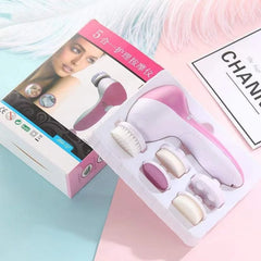 5 In 1 Electric Facial Cleansing Brush Spa Massager