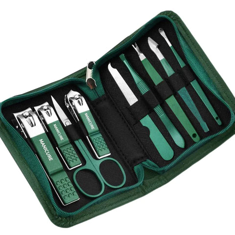 Professional Nail Care Manicure Pedicure Kit with Travel Case