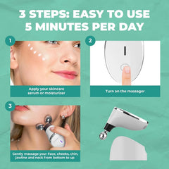 Microcurrent Facial Roller Anti-Aging Skin Tightening Device