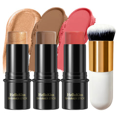 4PCS Contour Stick Highlighter Blush & Bronzer Makeup Set