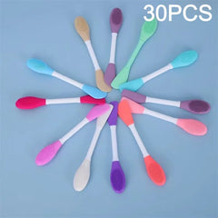 30 Pack Silicone Facial Cleansing & Exfoliating Brush Set