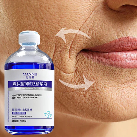 Blue Copper Peptide Hydrating Anti-Aging Facial Serum