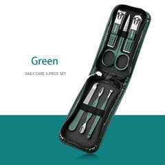 Professional Stainless Steel Nail Care Kit with Travel Case