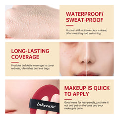 Korean Air Cushion Foundation Semi-Matte Long Wear Makeup