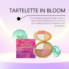 4 In 1 Blush Highlighter Contour Makeup Palette