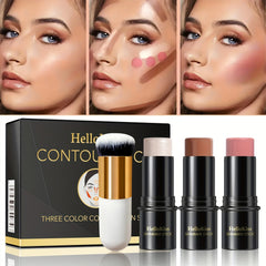 4PCS Contour Stick Highlighter Blush & Bronzer Makeup Set